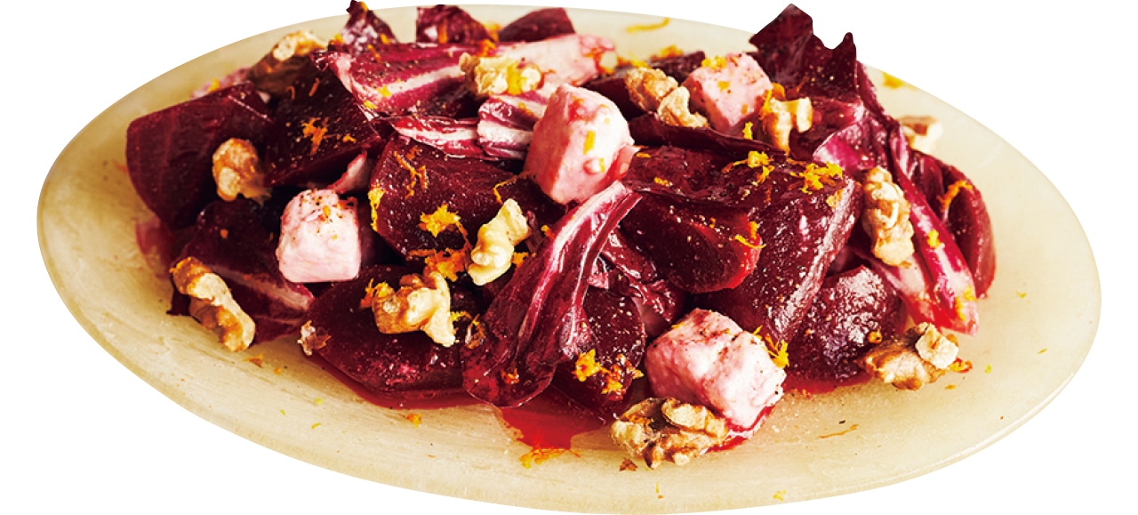 ビーツとチーズのマリネ