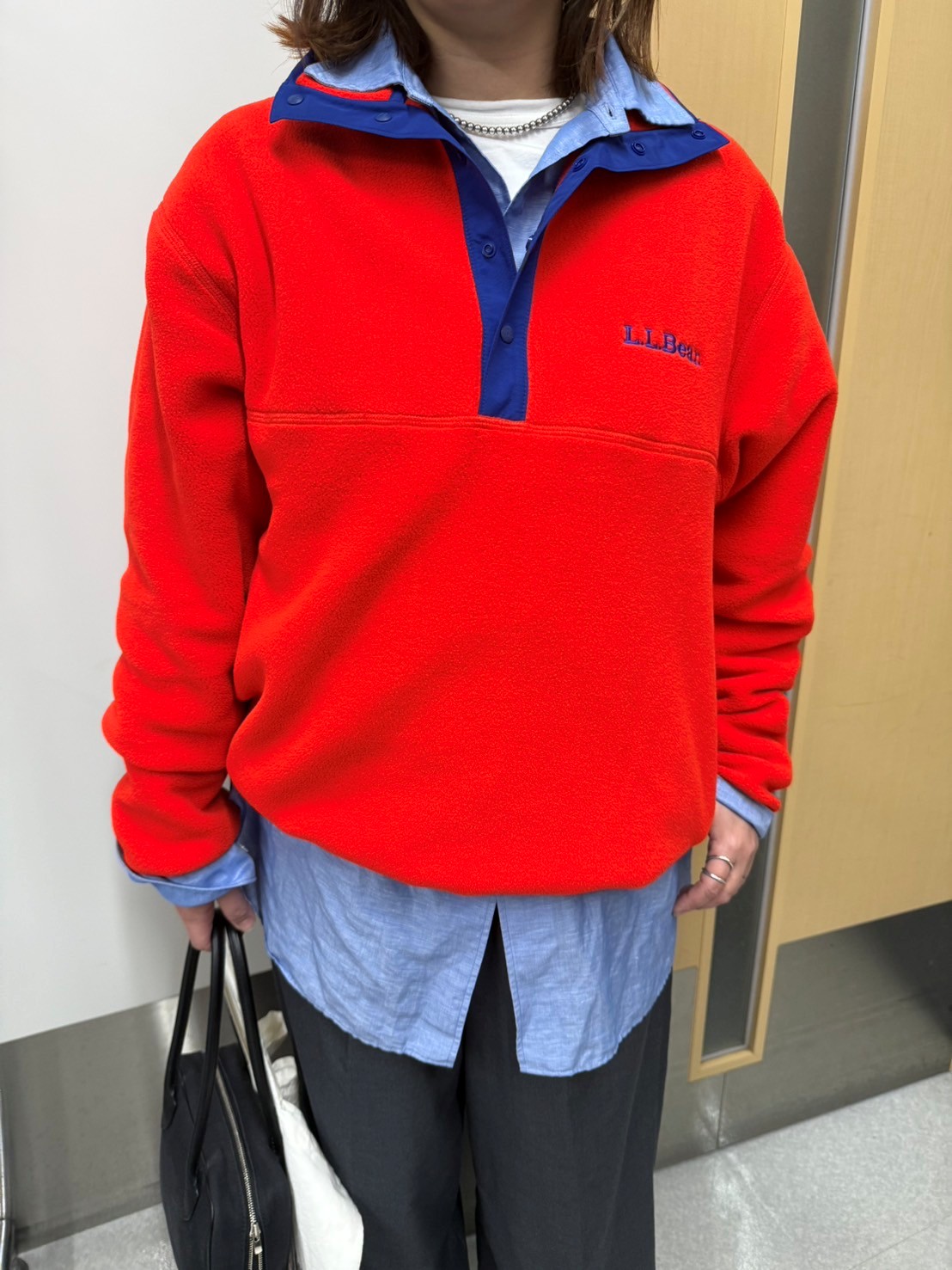 L.L.Bean ビーンズ・クラシック・フリース・プルオーバー　スタイリスト徳永千夏さん着用