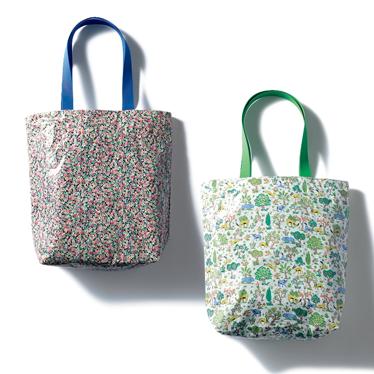 12closet（トゥエルブクローゼット）【撥水】リバティプリントPVCトートバッグ