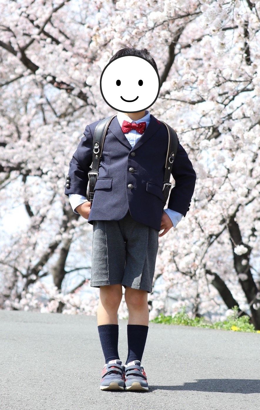 男の子の小学校入学式コーデ　「ラルフ ローレン」のシャツ