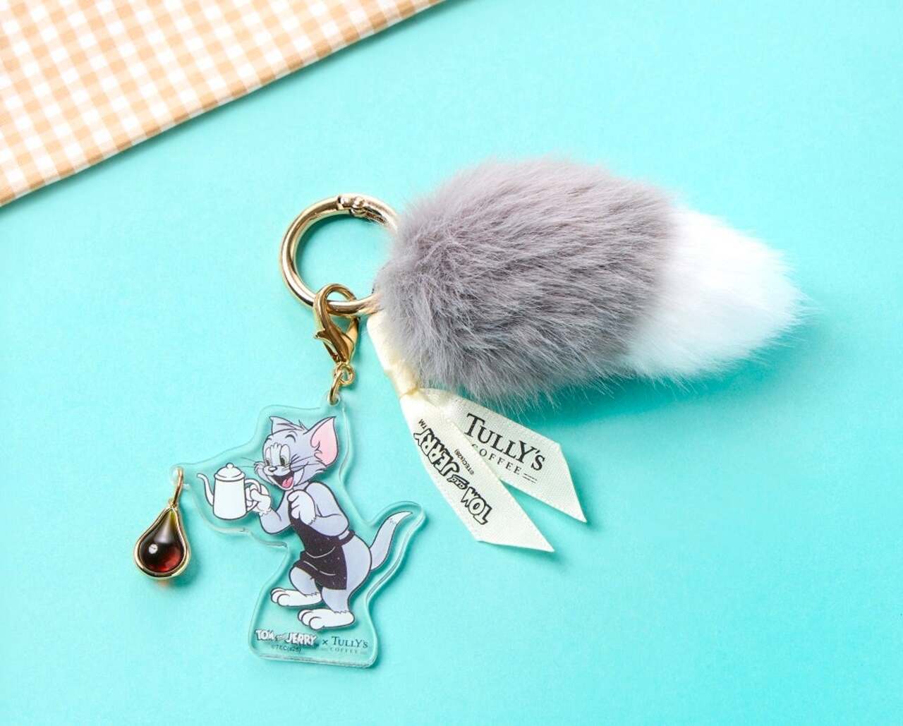 タリーズ、トムとジェリーコラボグッズ 「トムとジェリー アクリルチャーム（コーヒーサーブ）」