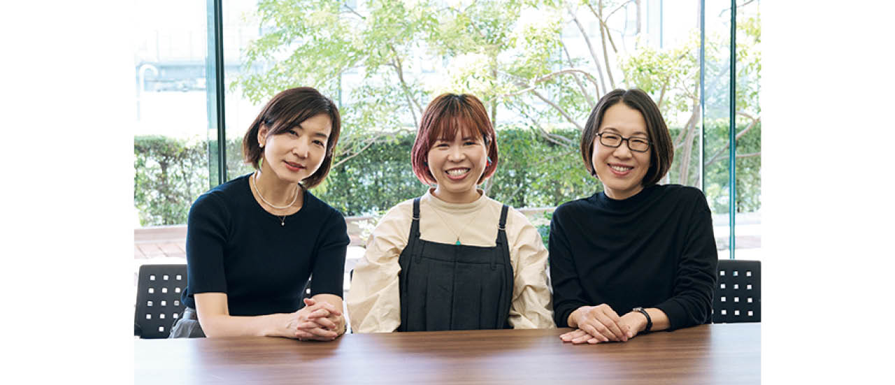 （右から）建築家 東端桐子さん、整理収納アドバイザー 能登屋英里さん、LEE編集長 喜多佳子