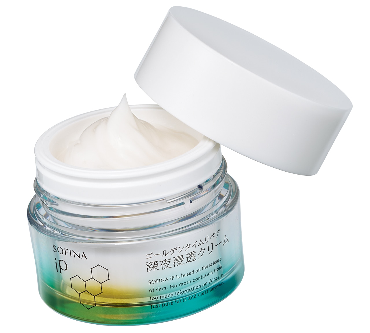 ソフィーナ iP ゴールデンタイムリペア 深夜浸透クリーム 55g￥2970（編集部調べ）／花王