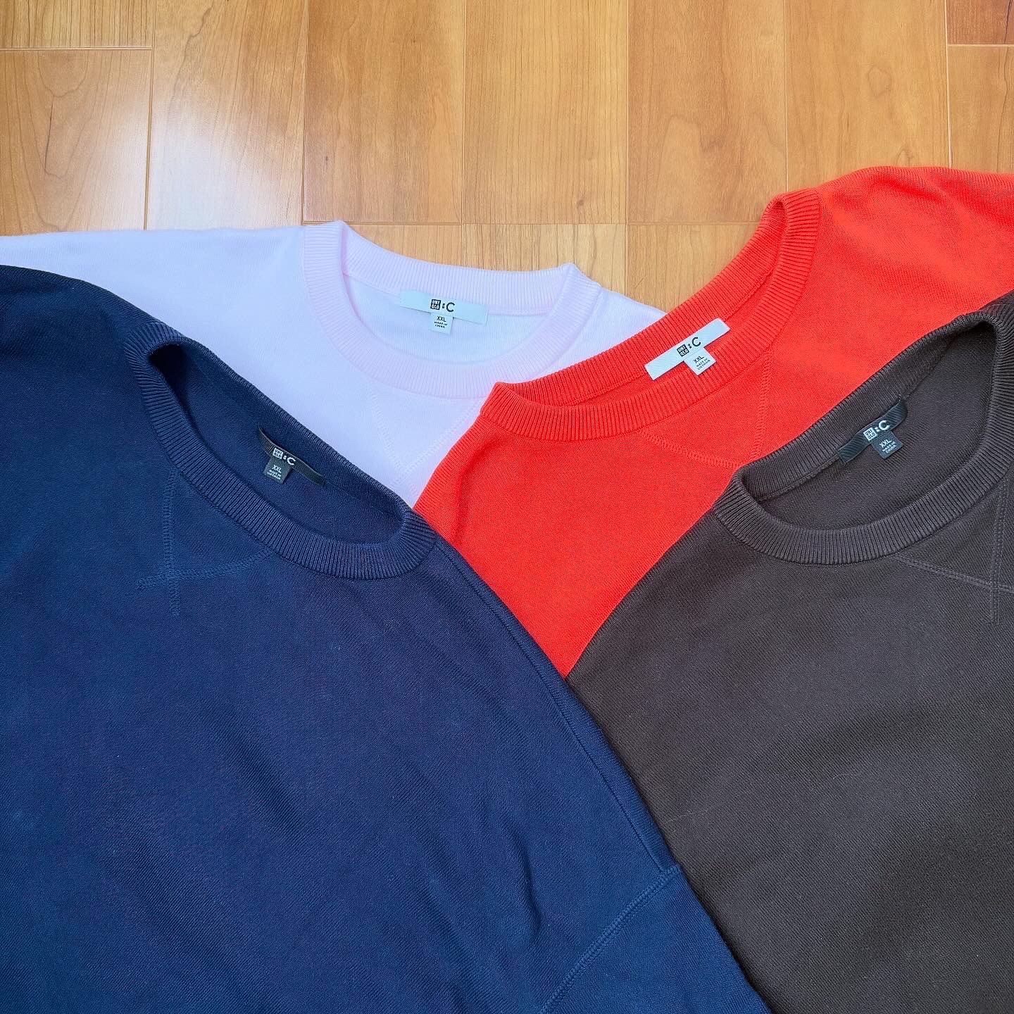 ユニクロ スムースコットンクルーネックセーター