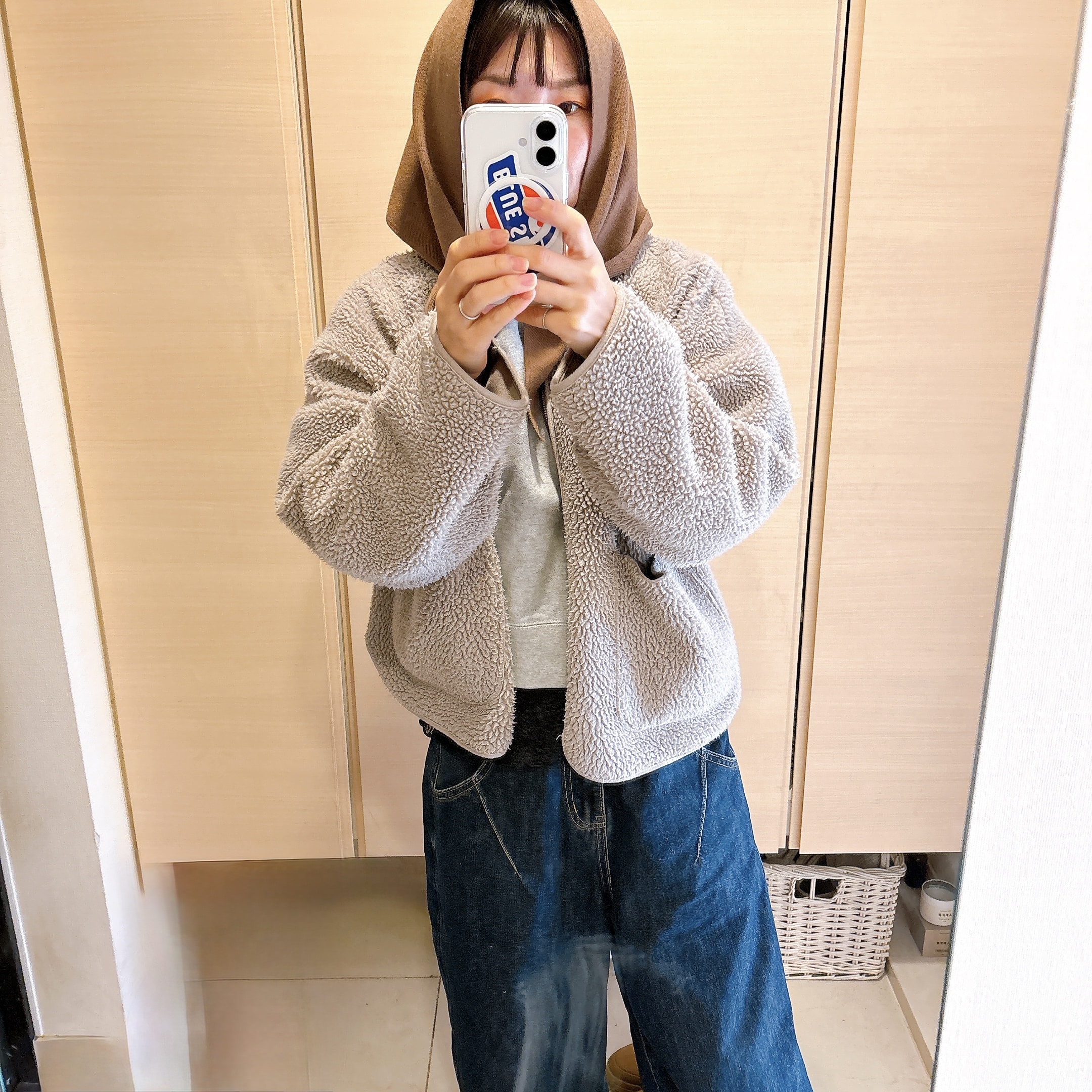 ニットスカーフ