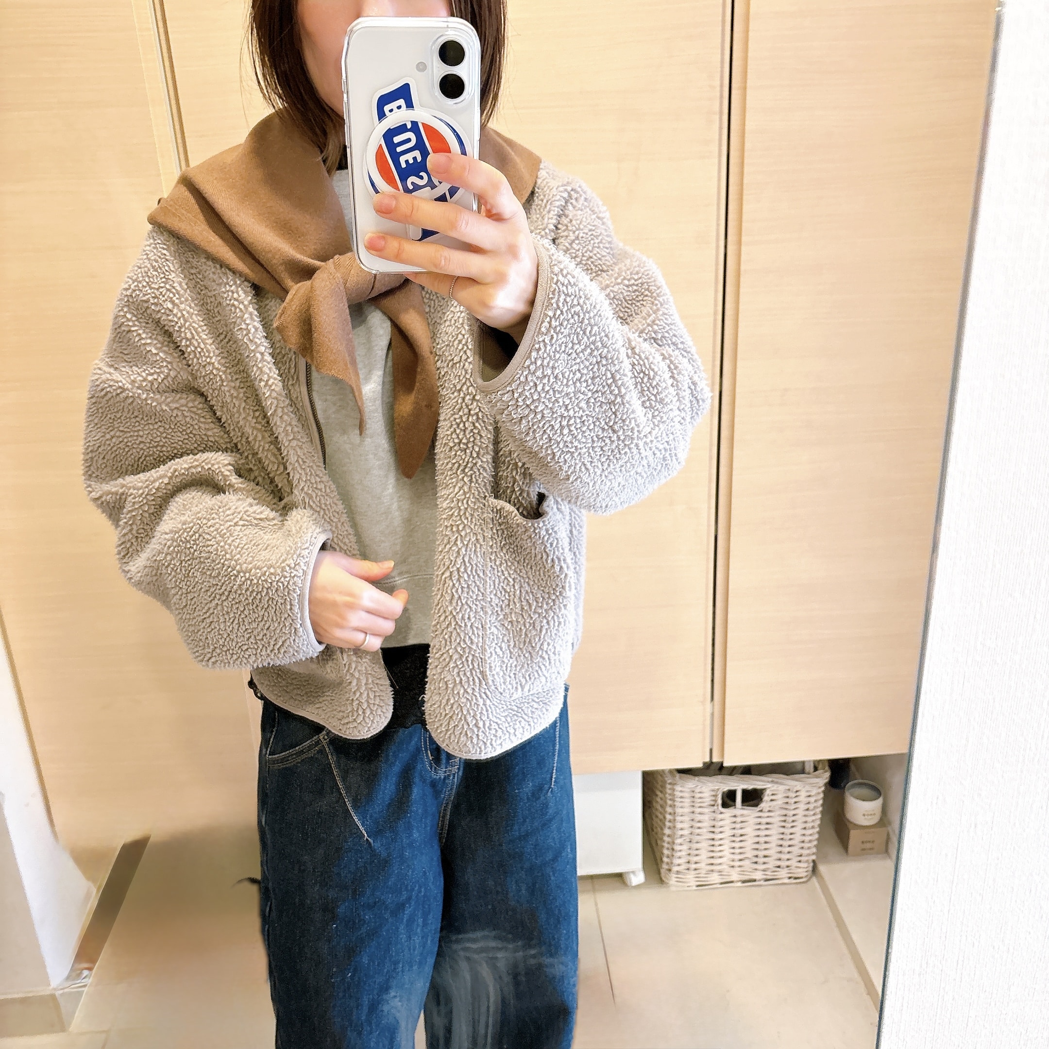 ニットスカーフ