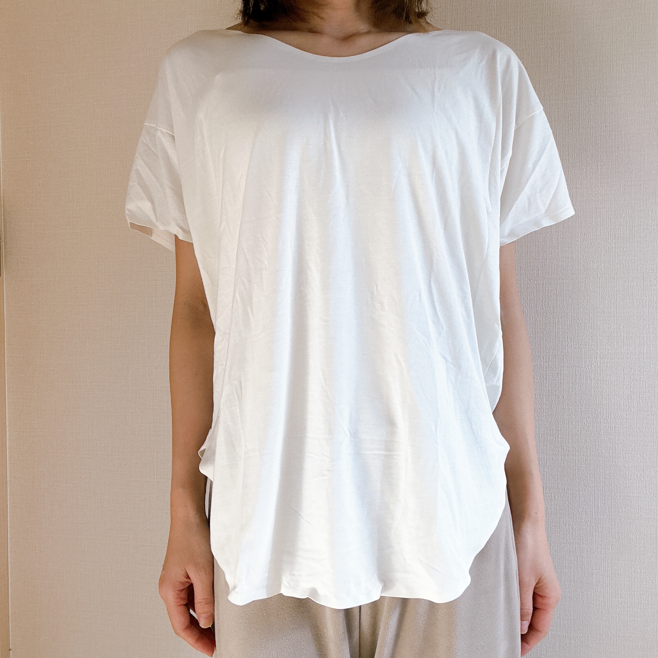 スタイリッシュ綿混ブラキャミ