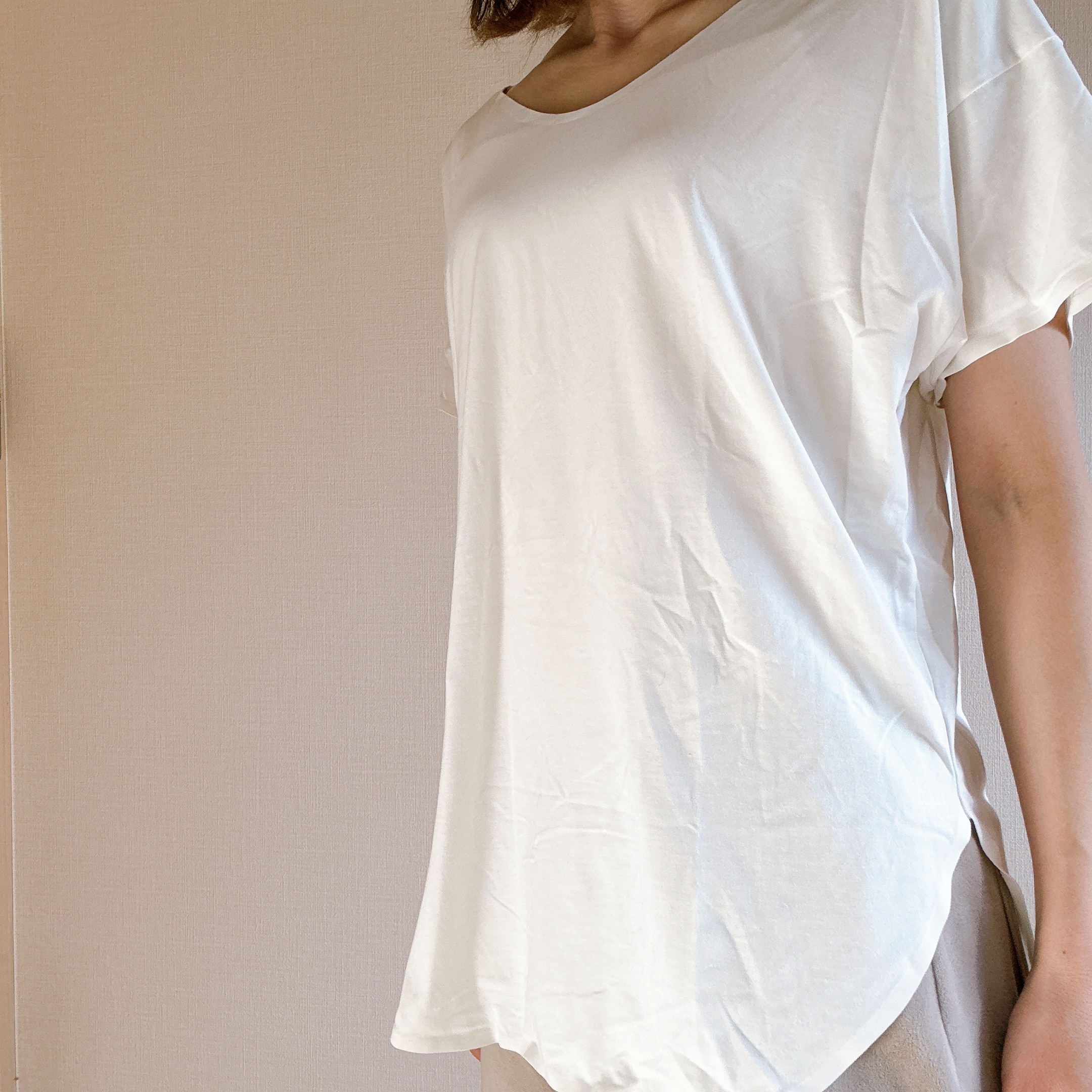 スタイリッシュ綿混ブラキャミ