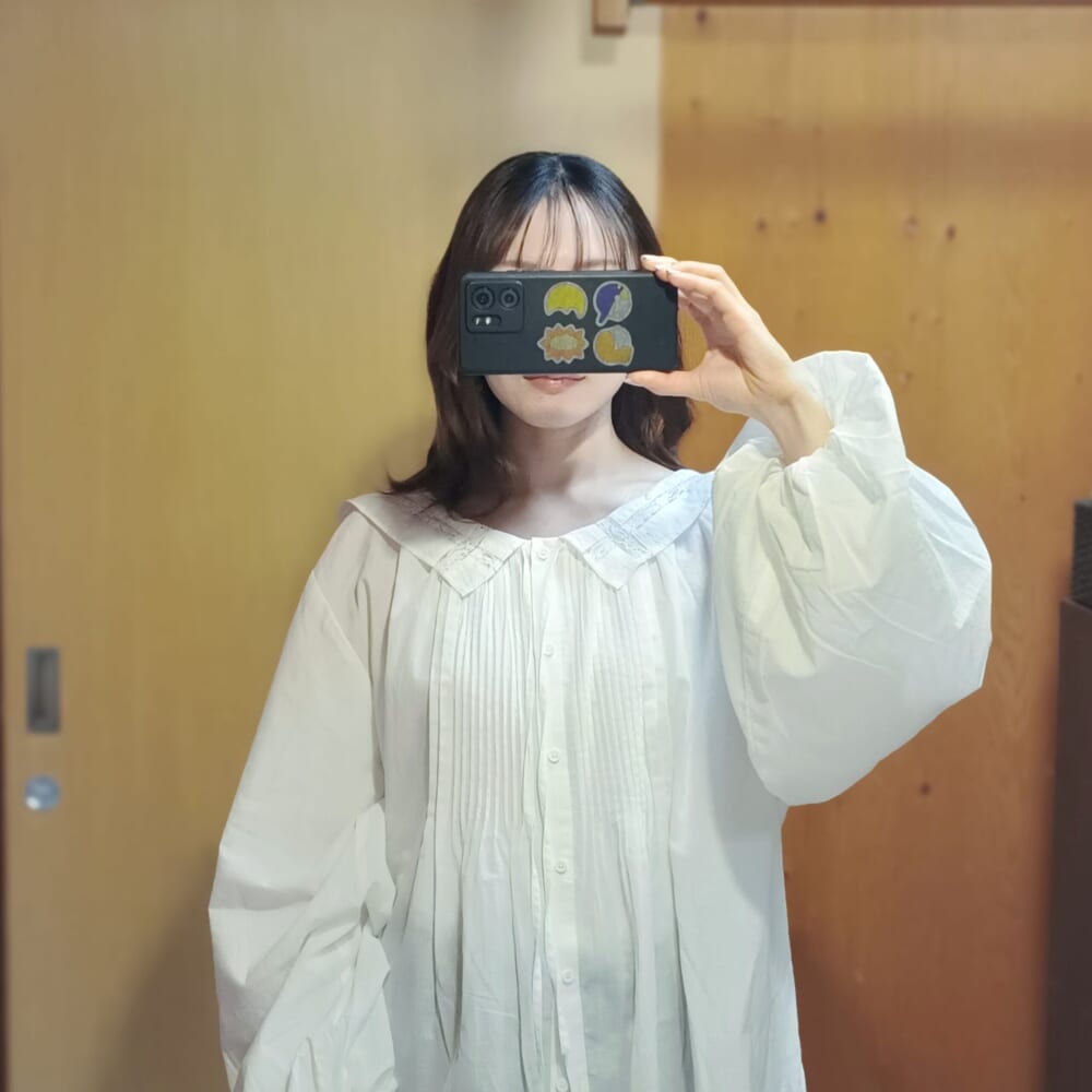 《高山都さんコラボ》2WAYバルーンスリーブブラウス