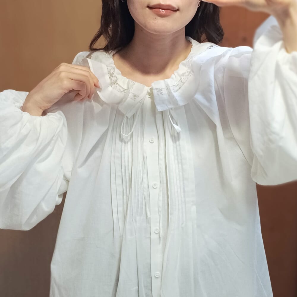 《高山都さんコラボ》2WAYバルーンスリーブブラウス