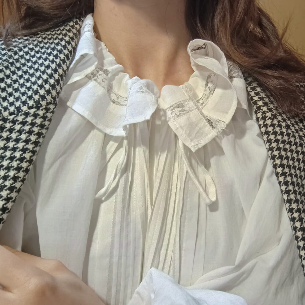 《高山都さんコラボ》2WAYバルーンスリーブブラウス