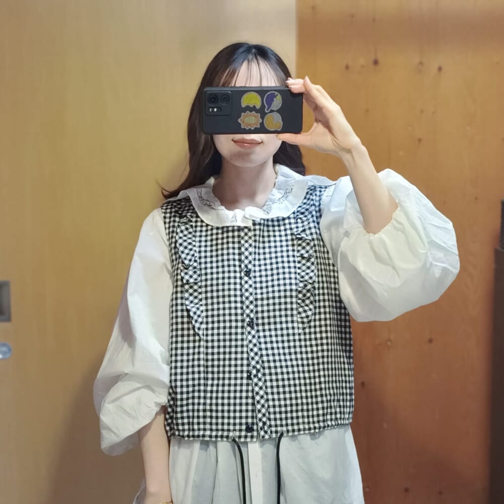 《高山都さんコラボ》2WAYバルーンスリーブブラウス