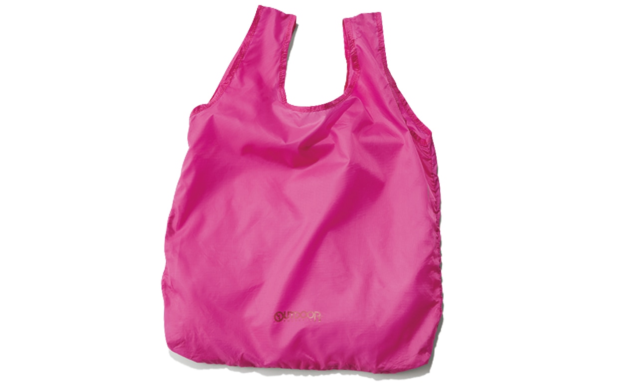 ハートポーチのインにはエコバッグ入り