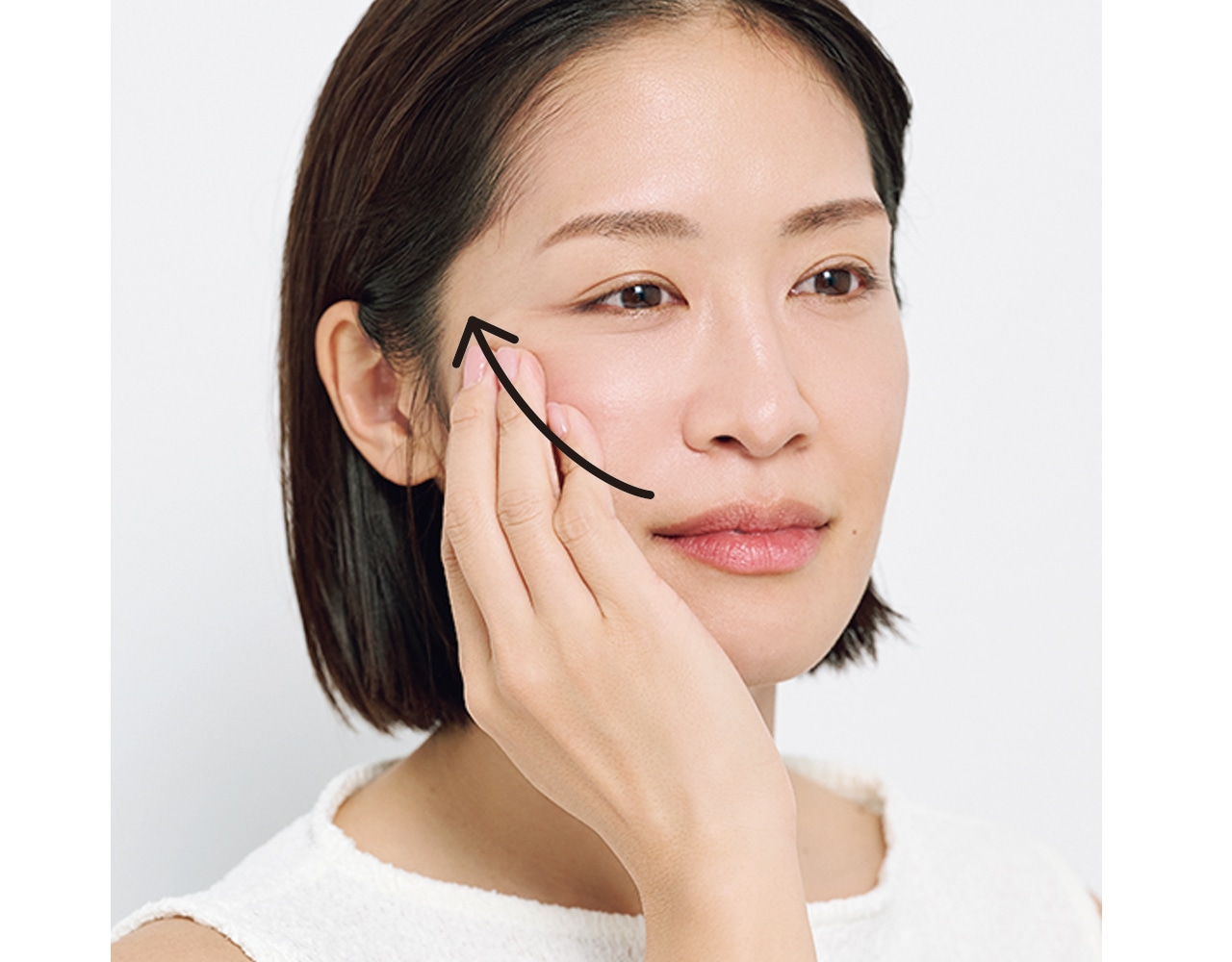 摩擦がかかる「すべらせ塗り」は×