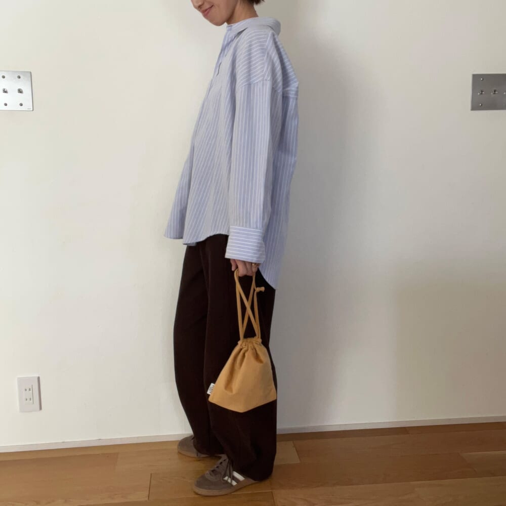 UNIQLO ジャージーバレルレッグパンツ　春コーデ