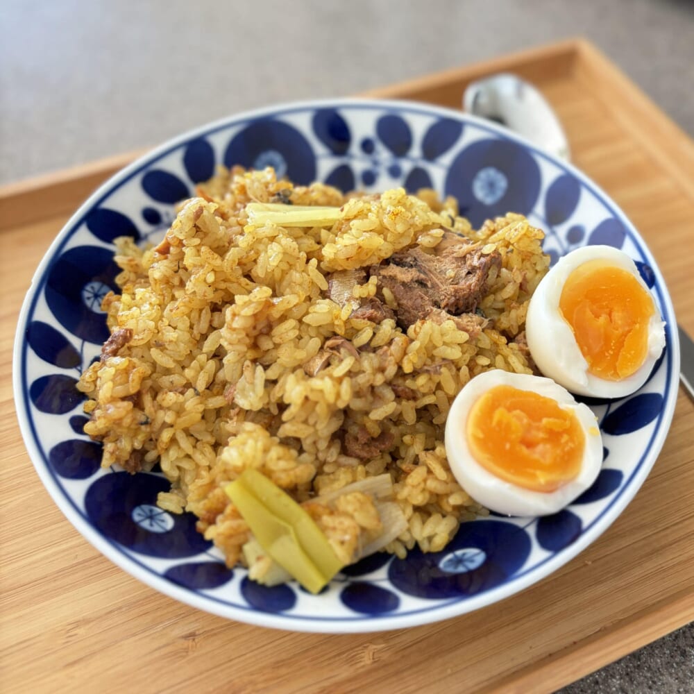 サバみそカレー飯　鯖缶　ぐっち夫婦