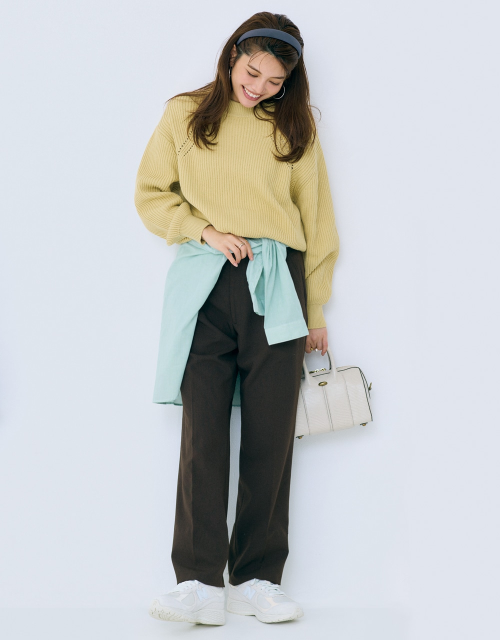 【きれいめスポーティコーデ】×THE SHINZONE「クライスラーパンツ」垣内彩未さん