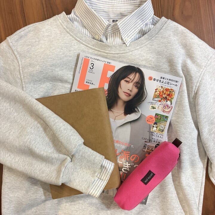 LEE3月号とスウェット