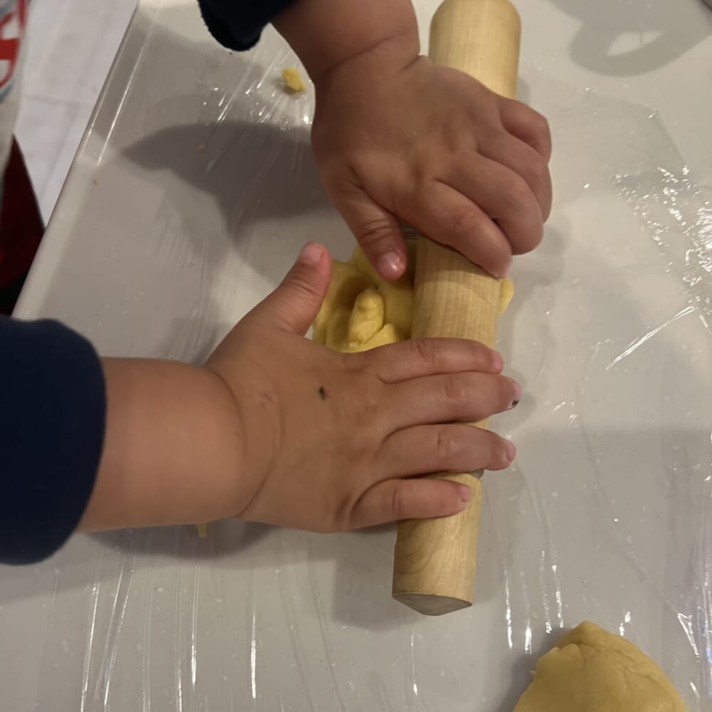 バレンタイン　おやつ作り クッキー