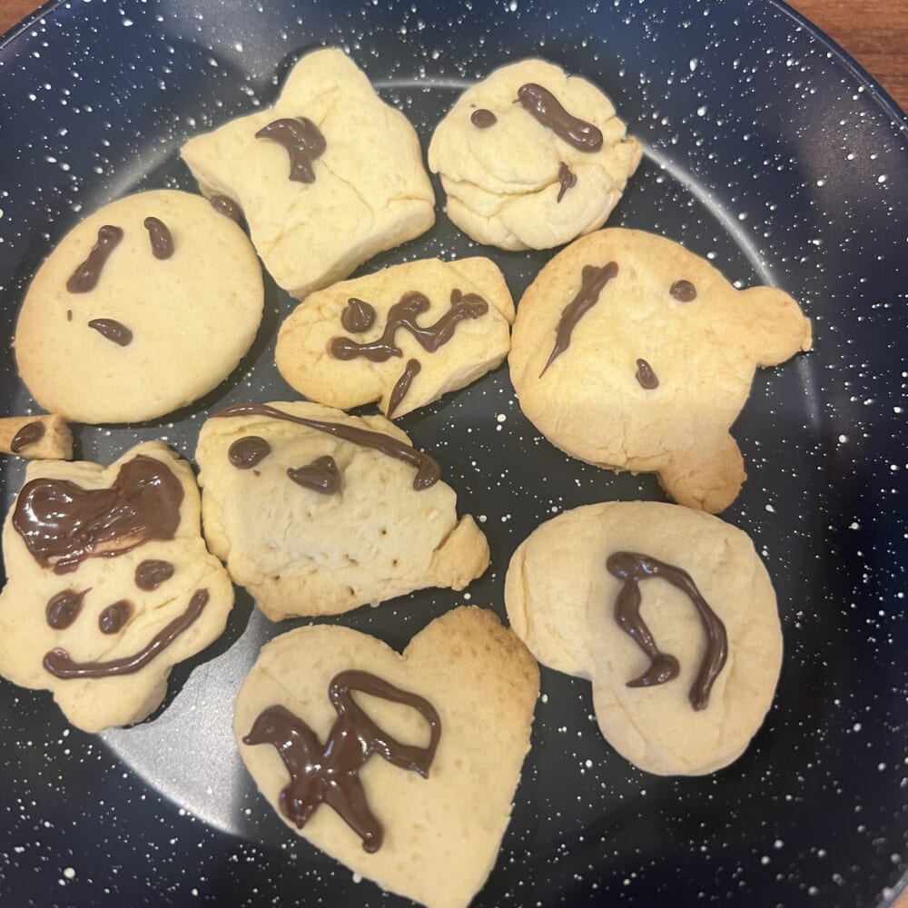 バレンタイン　おやつ作り クッキー