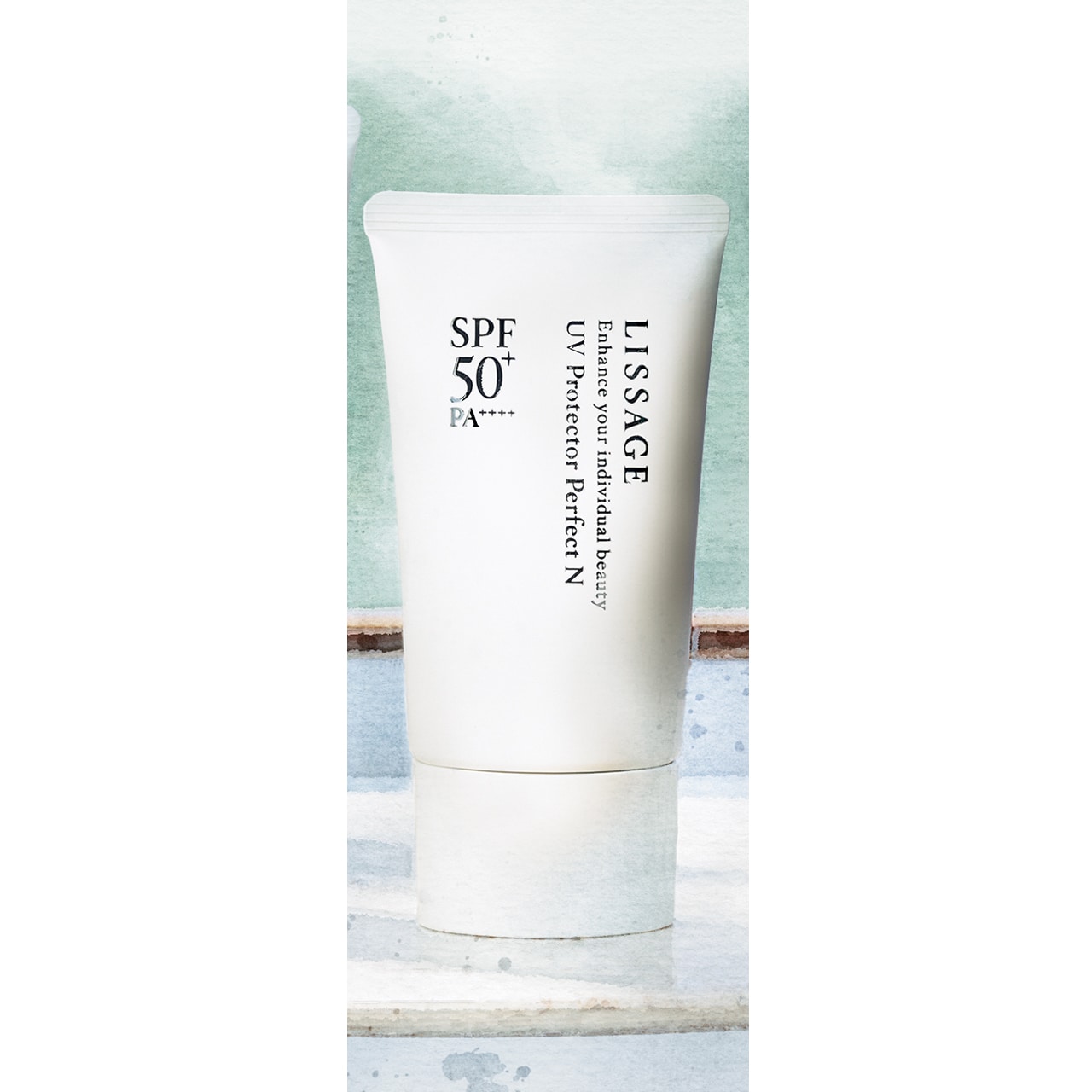 リサージ UVプロテクターパーフェクトN SPF50+・PA++++ UV耐水性★★ 50g￥3630／カネボウ化粧品（3月7日発売）