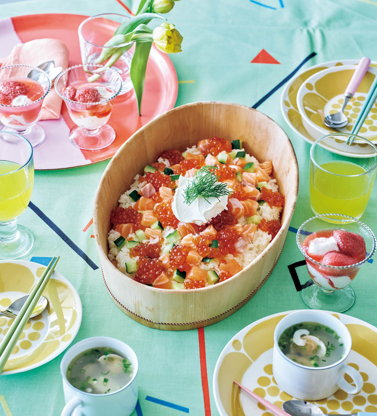 頑張らなくても華やか！ 子どもが喜ぶ
ひなまつりちらし