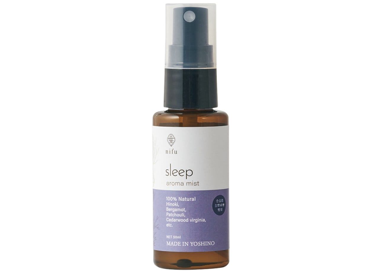 nifu 天然精油アロマミスト sleep 50㎖￥2970／テーブルカンパニー