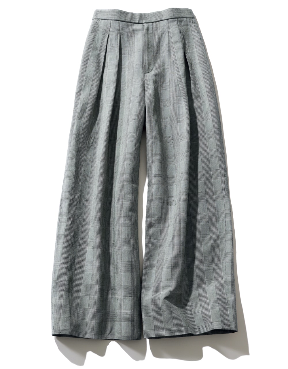 ATON 「ラウンドコットンリネン ワイドイージーパンツ」