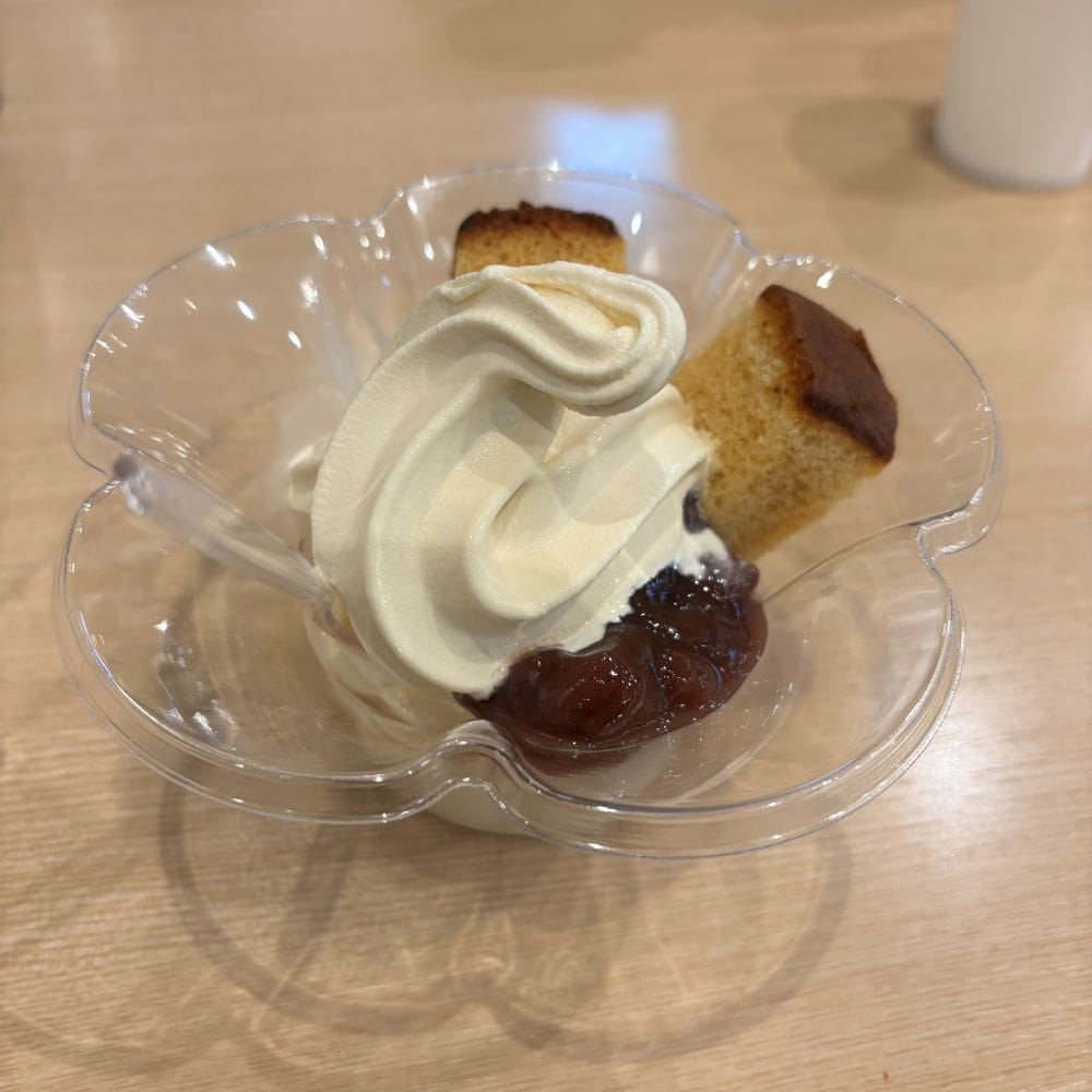 アイス　醤油　カステラ