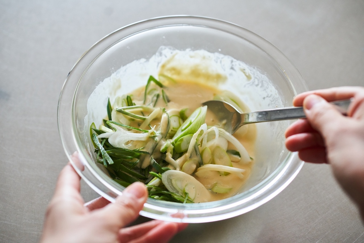 榎本美沙さん ねぎたっぷりのねぎチヂミ