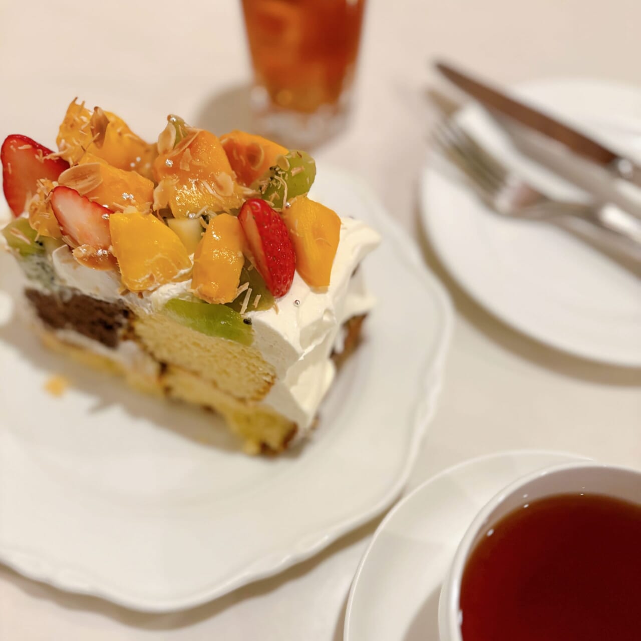 ショートケーキ　立川イタリアン　母娘時間