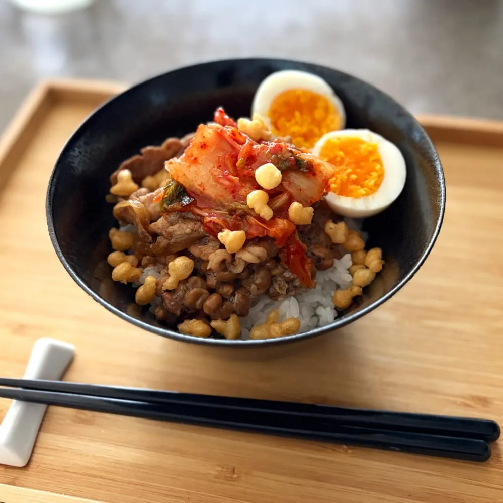 無印良品「美濃焼 丼」使用例