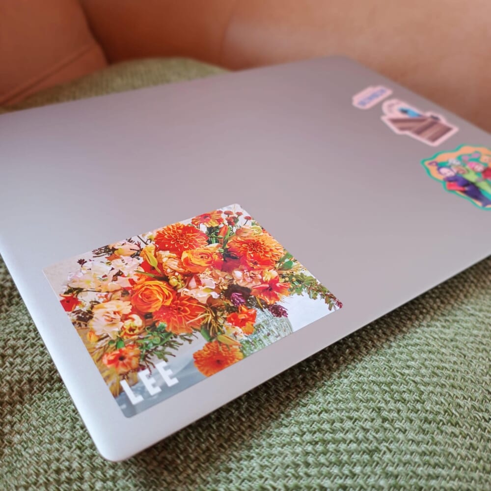 幸せをよぶ花シール