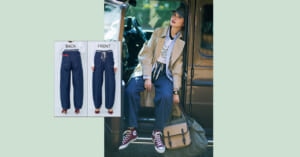 ドライブ旅行にぴったり【インディゴデニム】薄い、軽い、楽ちん！洒落感ありのカーブシルエットがカジュアルママの味方