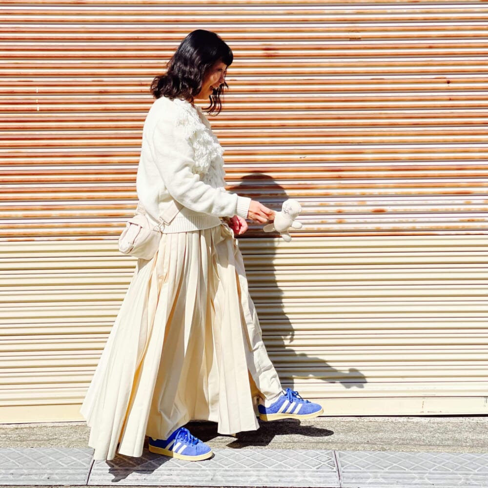adidas Originals　JABBAR LOW ATMOS
ETRE TOKYO　ラップベルトプリーツロングスカート
【CONVERSE TOKYO × CLANE】STAR MOTIF FRINGE KNIT
