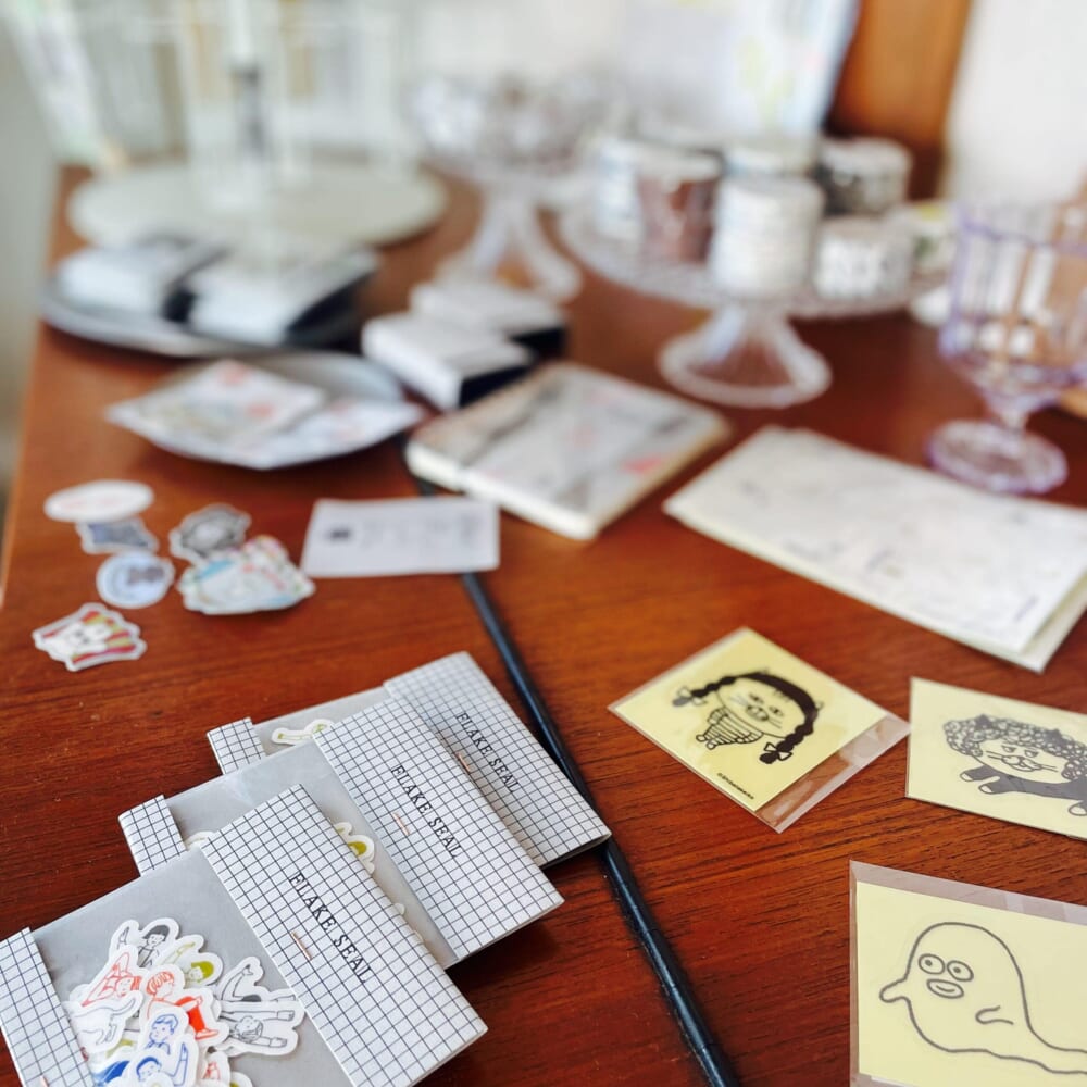 茶室 雨ト音　隠れ家カフェ　古民家カフェ　神奈川県平塚市
展示作品