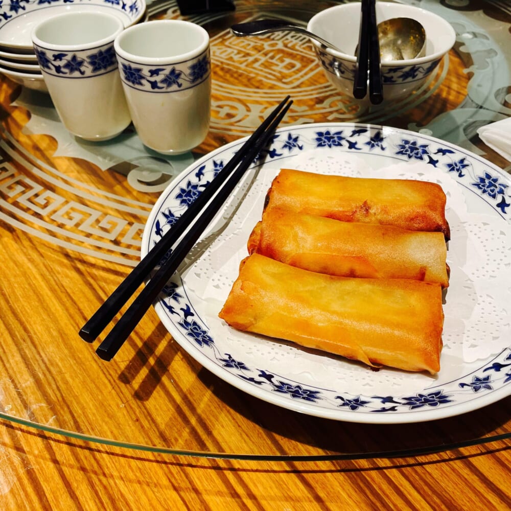 重慶飯店　新館　横浜中華街　ローズホテル　春巻き