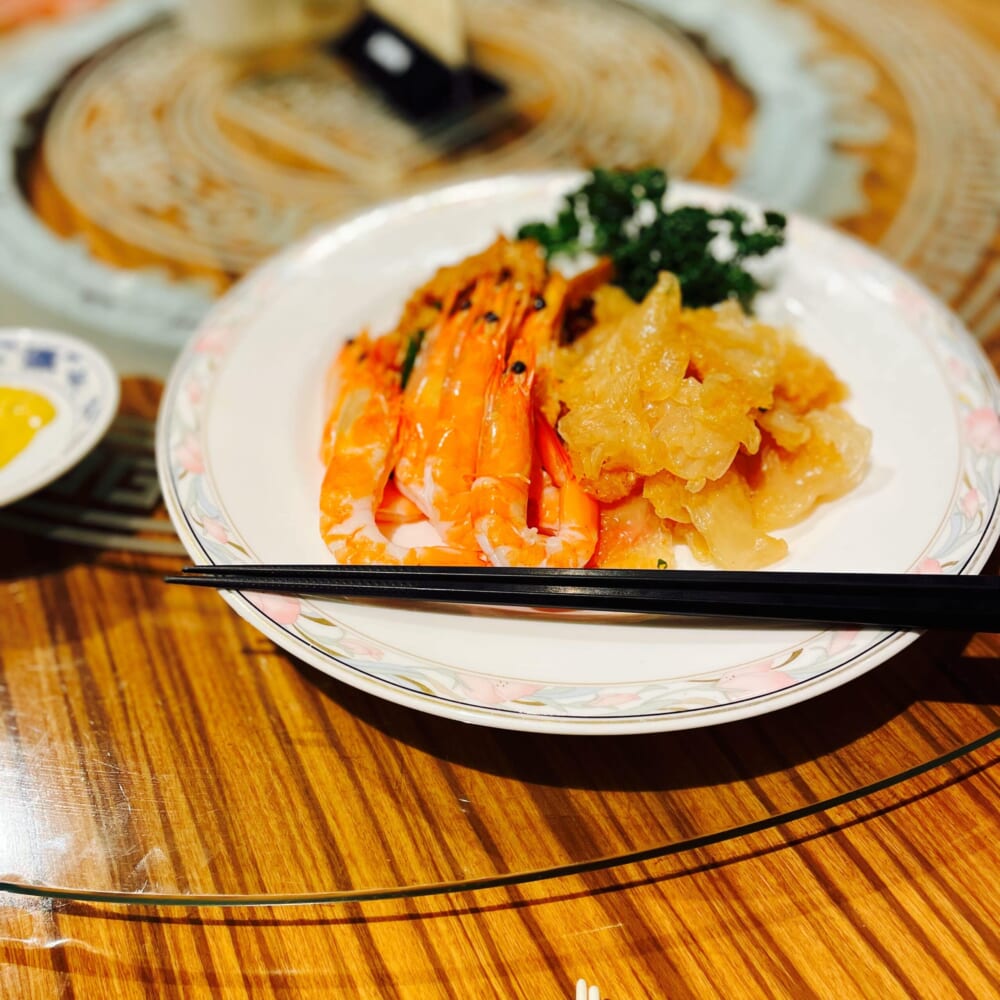 重慶飯店　新館　横浜中華街　ローズホテル 前菜3種盛り