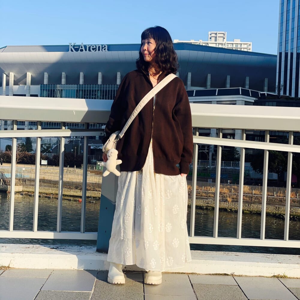 ne Quittez pas ヌキテパ Cotton Voile Sedum Foil Print Shirring Dress
Curensology カレンソロジー　ダブルフェイス ニットブルゾン