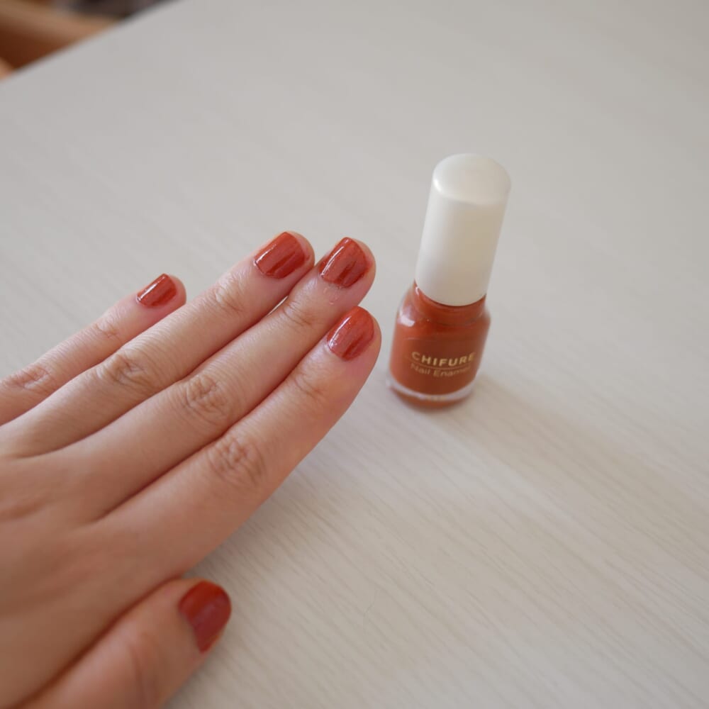 ちふれ　ネイルエナメル　471　感想 セルフネイル2