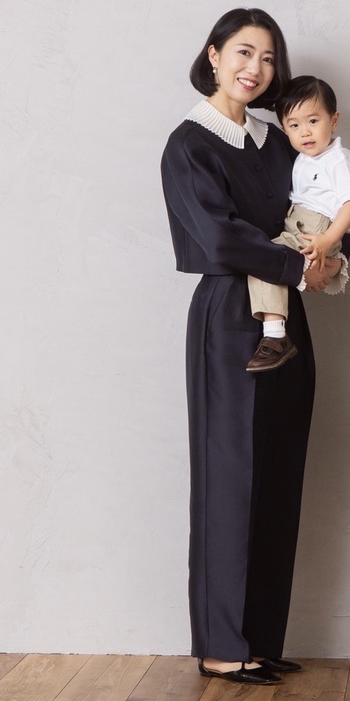 LEEキャラクター 山本沙央里さん 小学校入学式コーデ