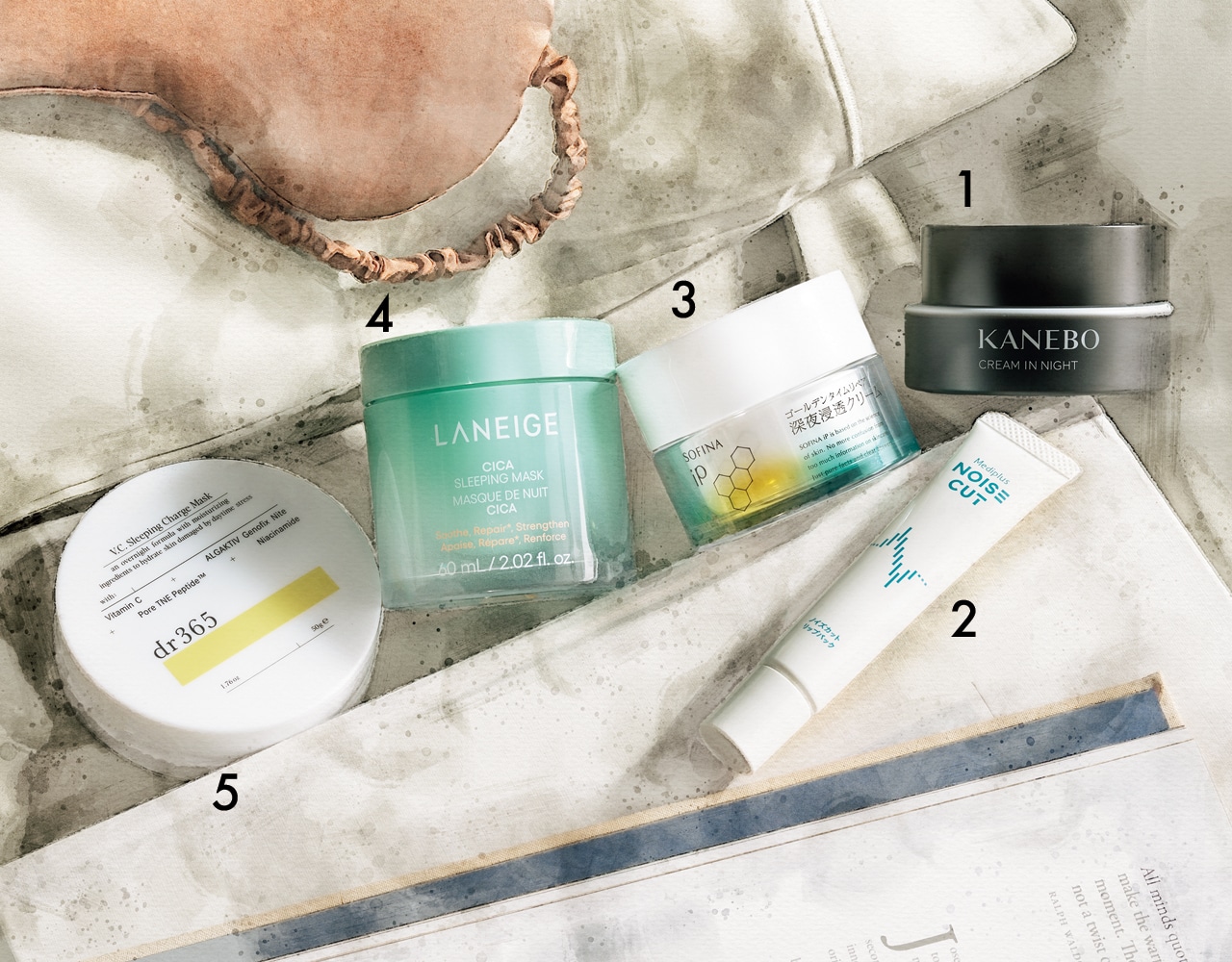 【夜のゆらぎ肌ケア】寝ている間に肌バリア修復!スリーピングクリーム&マスク 5選