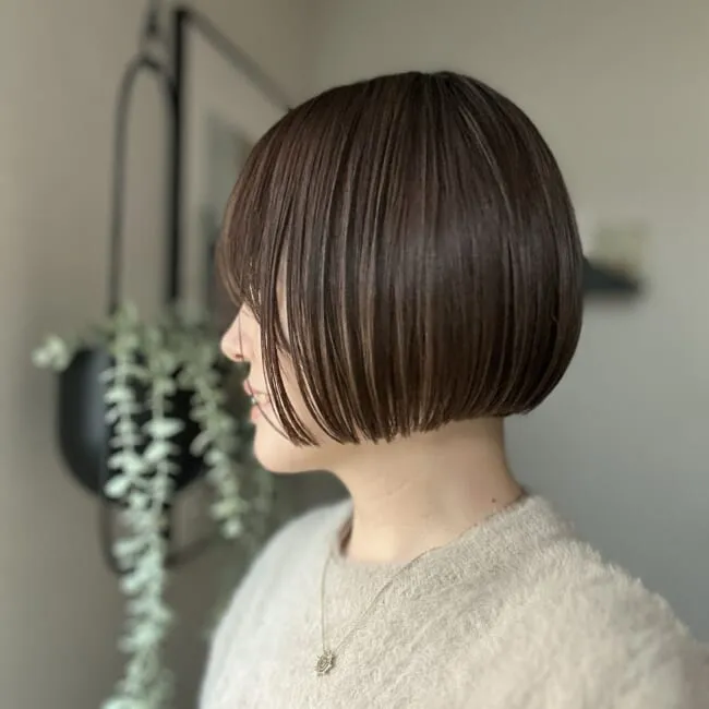 そのぴさん　前髪ありのミニボブ　サイド