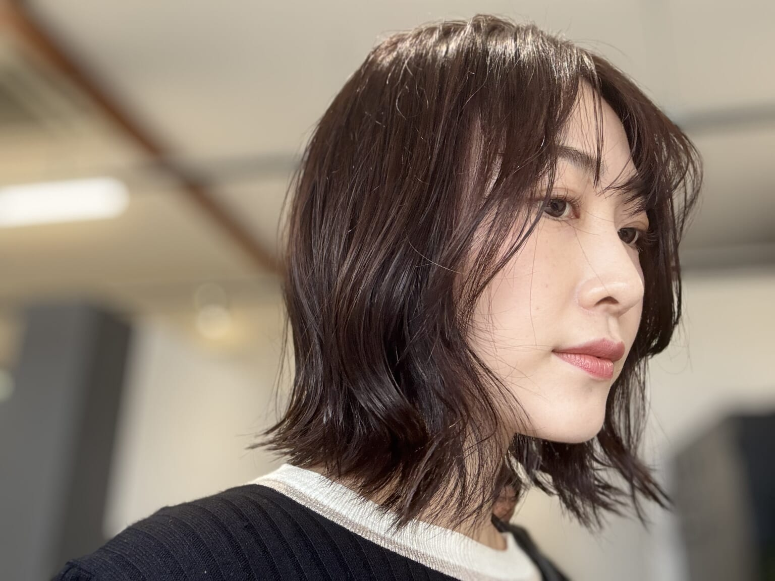 コデマリさん　切りっぱなしボブ　フロント～サイド