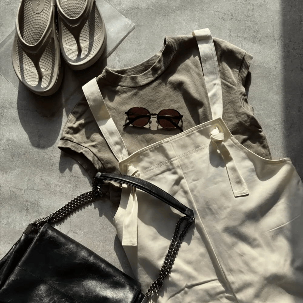 12closet
【洗える】チノサロペット