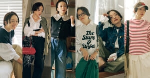 今すぐ実践【いつものコーデに白シャツプラス】カジュアルトップスに仕込むだけで印象激変！スウェット、カーディガン