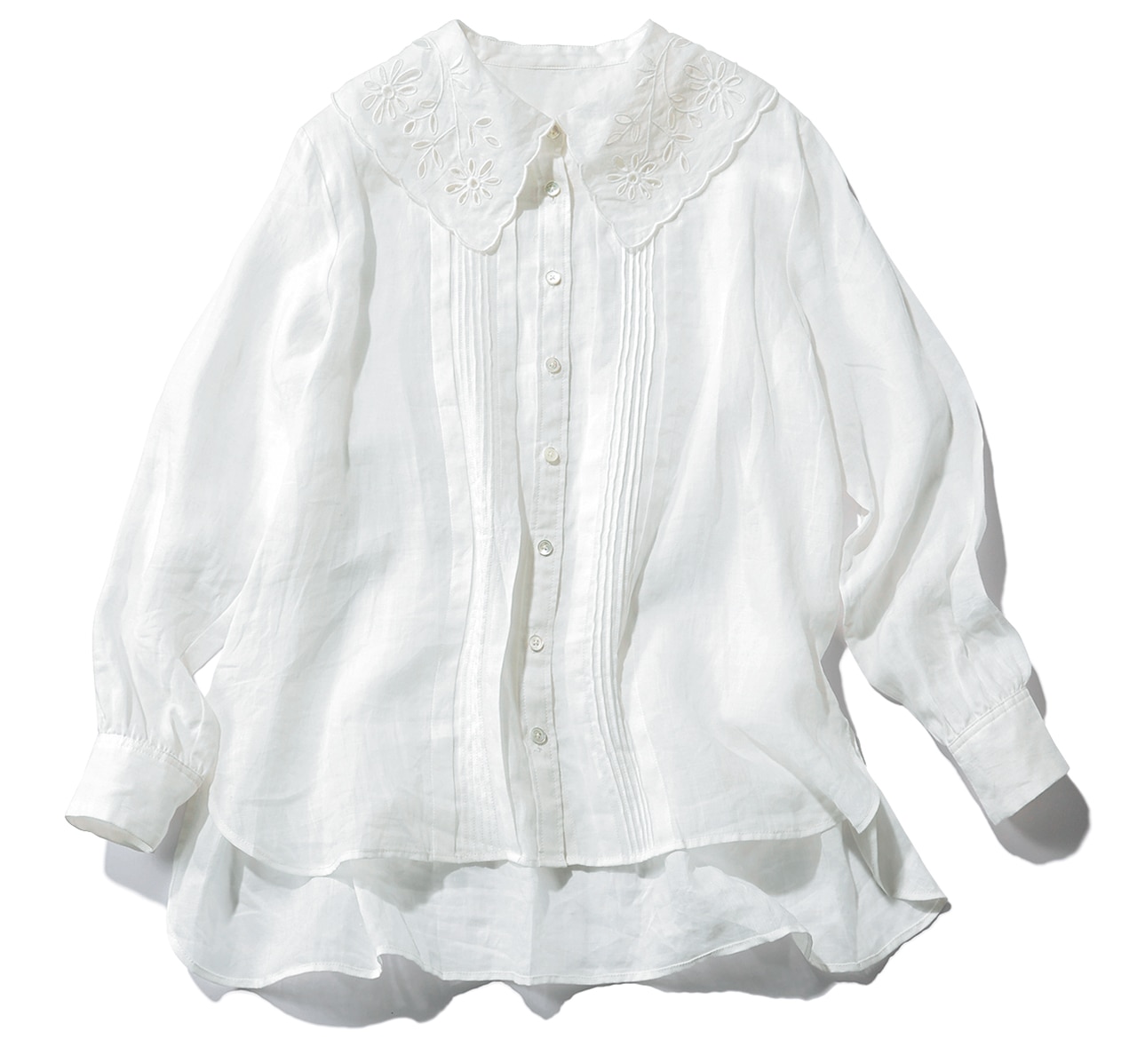 【Hériter】のレース衿シャツ　￥41800