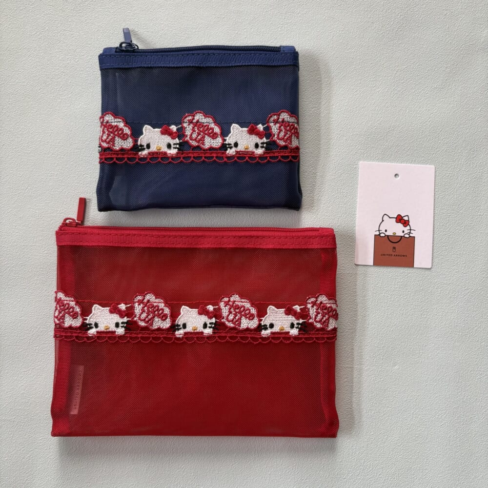<HELLO KITTY × 近沢レース店 × UNITED ARROWS>コラボレーションアイテム ポーチ