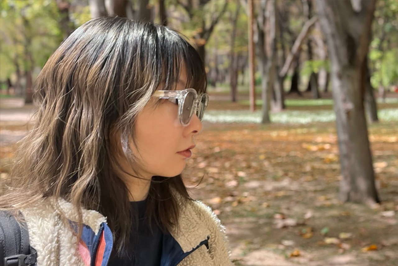 UV400 ボストン型 サングラス使用シーン