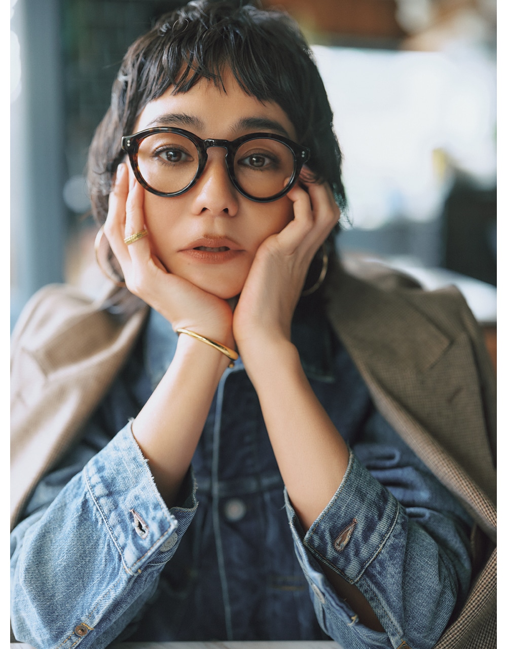 「メガネ」はおしゃれの総仕上げ役です 竹下玲奈さん